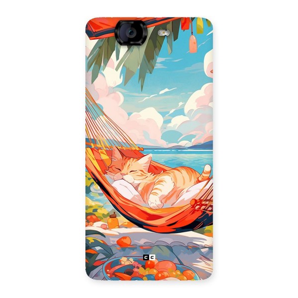 Cute Cat On Beach Back Case for Canvas Knight A350