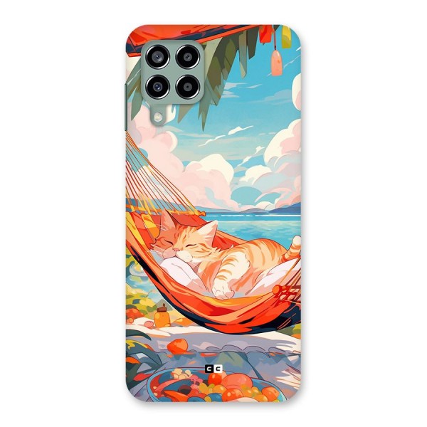 Cute Cat On Beach Back Case for Galaxy M33