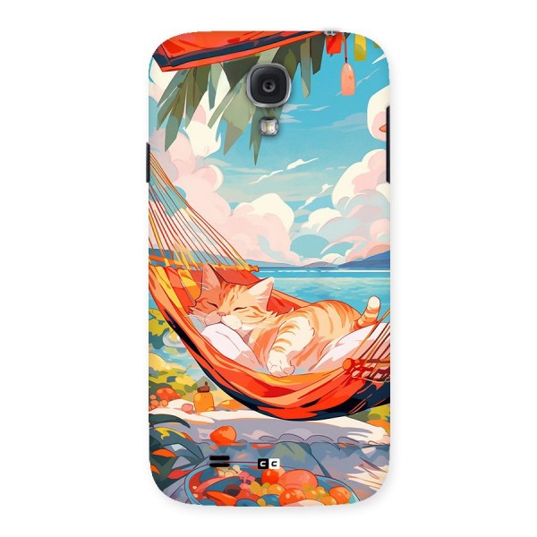 Cute Cat On Beach Back Case for Galaxy S4