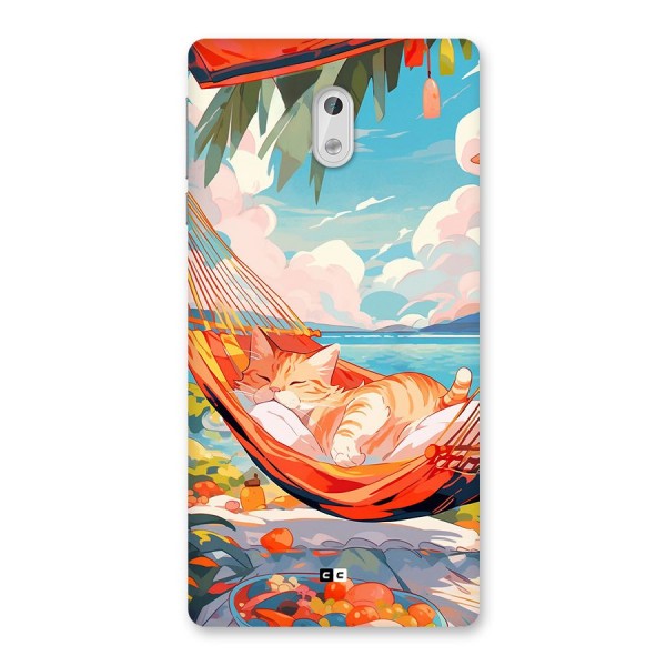 Cute Cat On Beach Back Case for Nokia 3