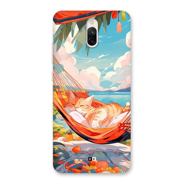 Cute Cat On Beach Back Case for Redmi 8A Dual