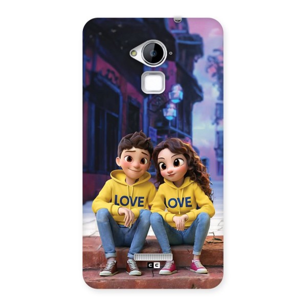 Cute Couple Sitting Back Case for Coolpad Note 3