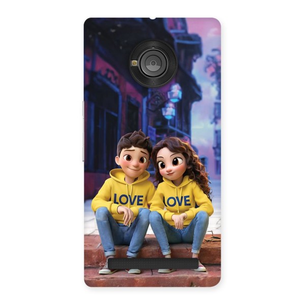 Cute Couple Sitting Back Case for Yuphoria