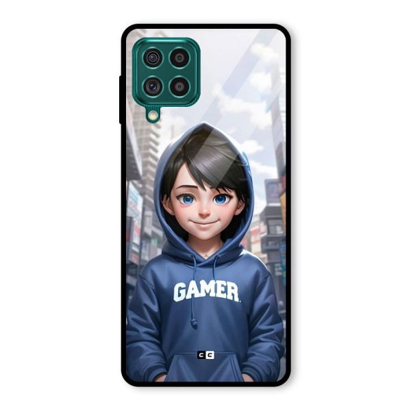 Cute Gamer Glass Back Case for Galaxy F62