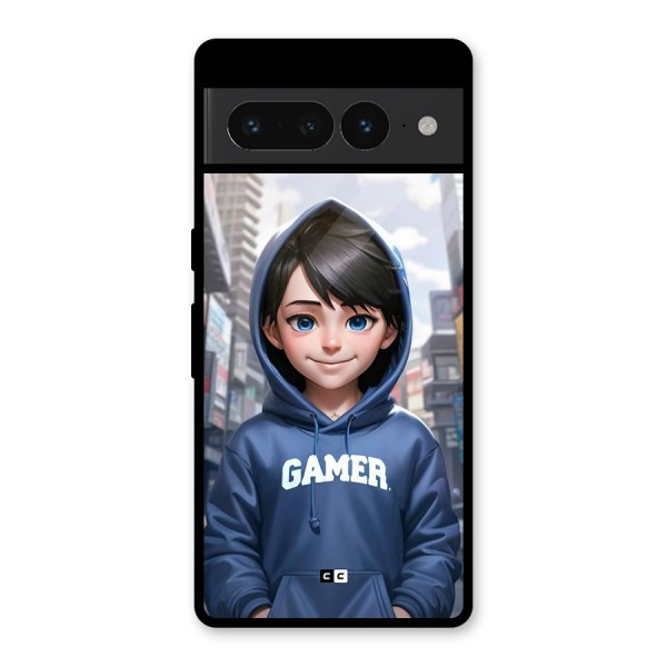 Cute Gamer Glass Back Case for Google Pixel 7 Pro