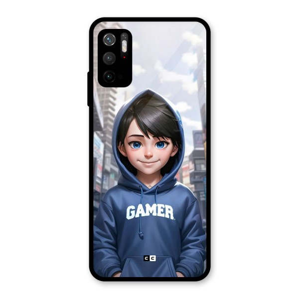 Cute Gamer Glass Back Case for Poco M3 Pro 5G