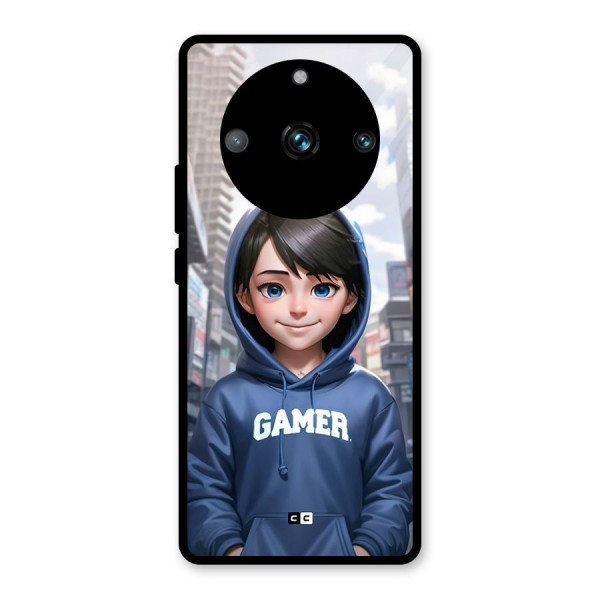 Cute Gamer Glass Back Case for Realme 11 Pro