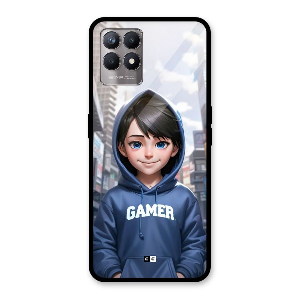 Cute Gamer Glass Back Case for Realme 8i