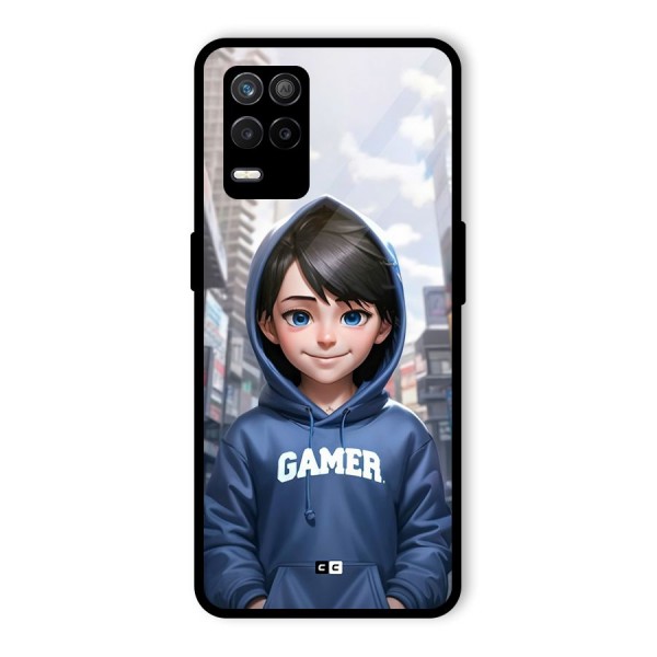 Cute Gamer Glass Back Case for Realme 9 5G