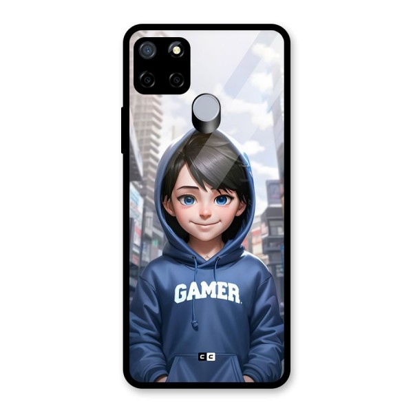 Cute Gamer Glass Back Case for Realme C12