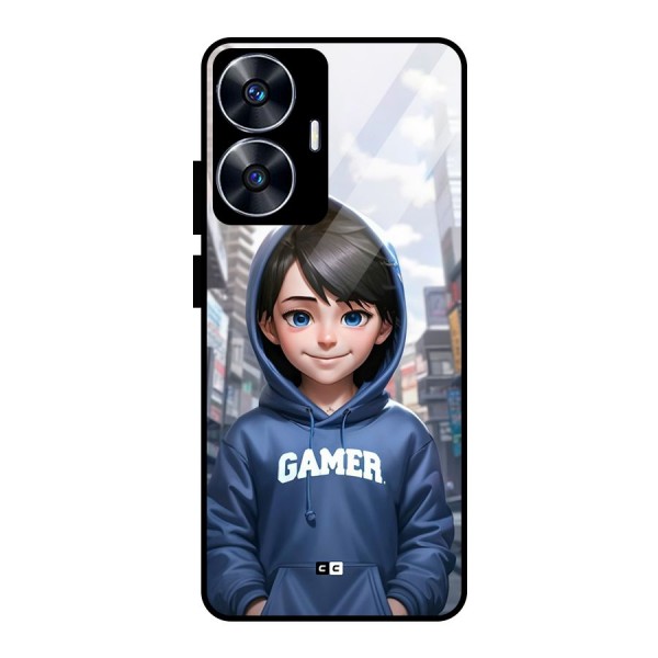 Cute Gamer Glass Back Case for realme C55