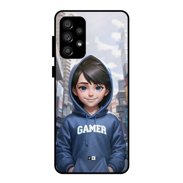 Cute Gamer Metal Back Case for Galaxy A73 5G