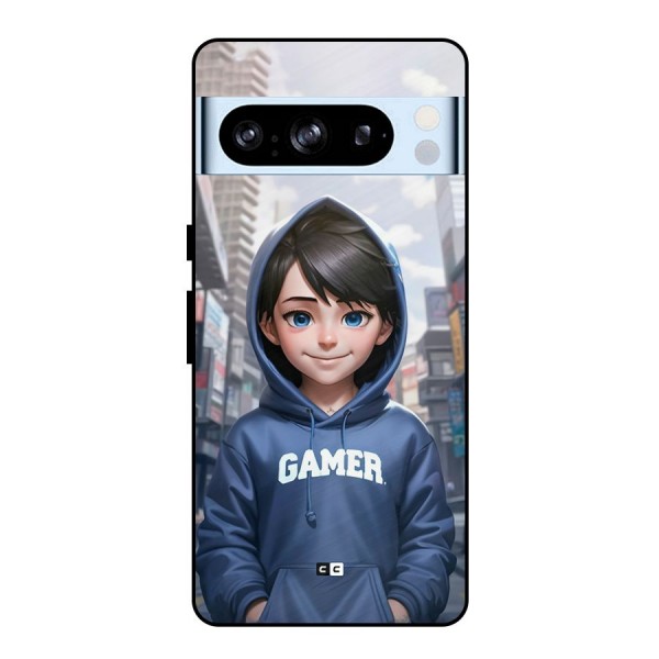 Cute Gamer Metal Back Case for Google Pixel 8 Pro