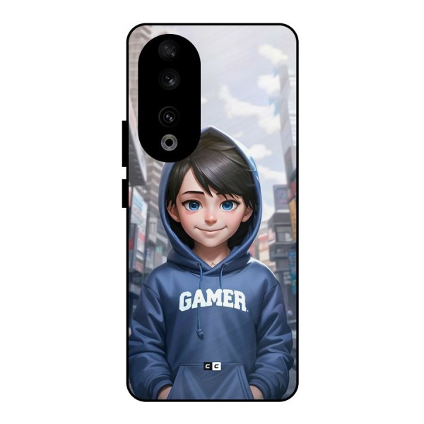 Cute Gamer Metal Back Case for Honor 90