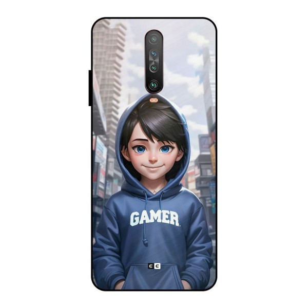 Cute Gamer Metal Back Case for Poco X2