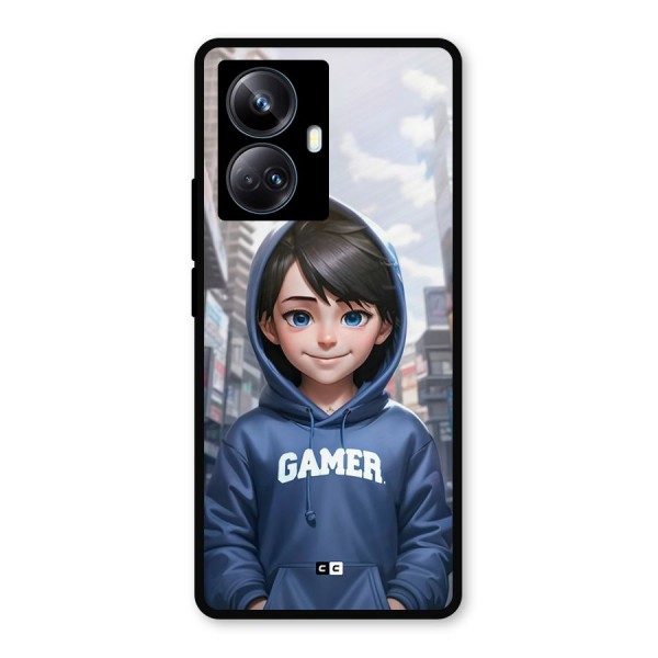 Cute Gamer Metal Back Case for Realme 10 Pro Plus