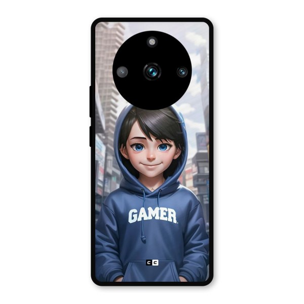 Cute Gamer Metal Back Case for Realme 11 Pro