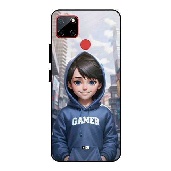 Cute Gamer Metal Back Case for Realme C12