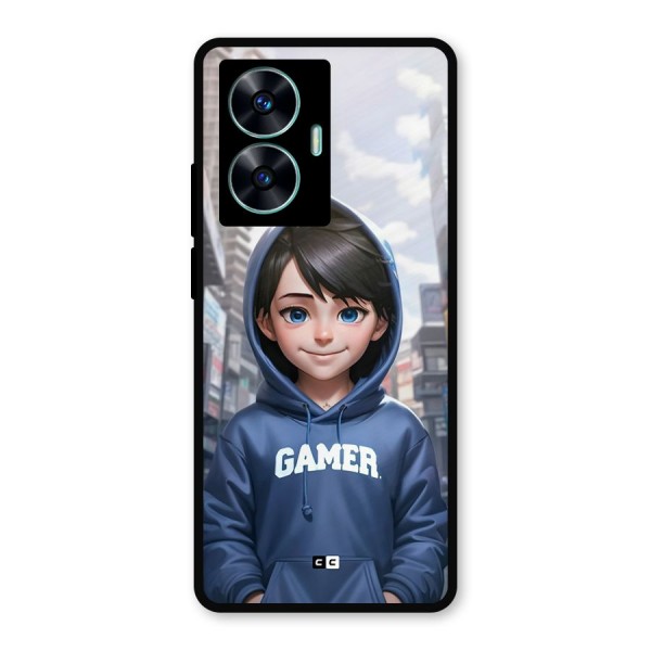 Cute Gamer Metal Back Case for Realme C55