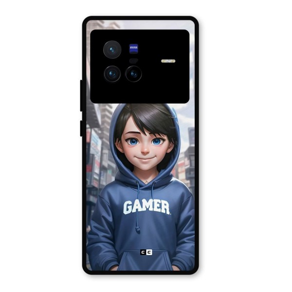 Cute Gamer Metal Back Case for Vivo X80