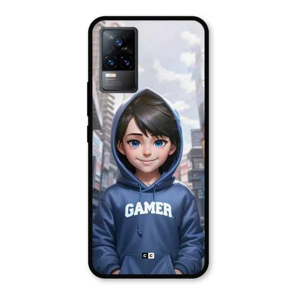 Cute Gamer Metal Back Case for Vivo Y73