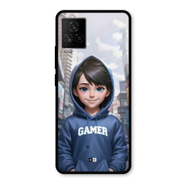 Cute Gamer Metal Back Case for iQOO 7 Legend 5G