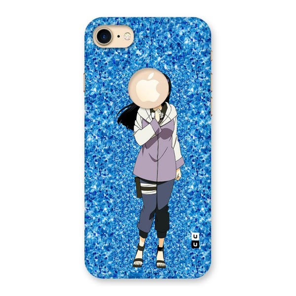 Cute Hinata hyuga Back Case for iPhone 8 Logo Cut