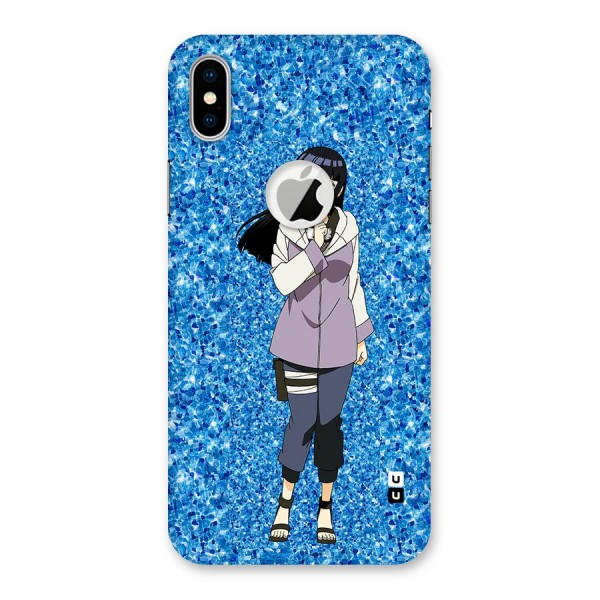 Cute Hinata hyuga Back Case for iPhone XS Logo Cut