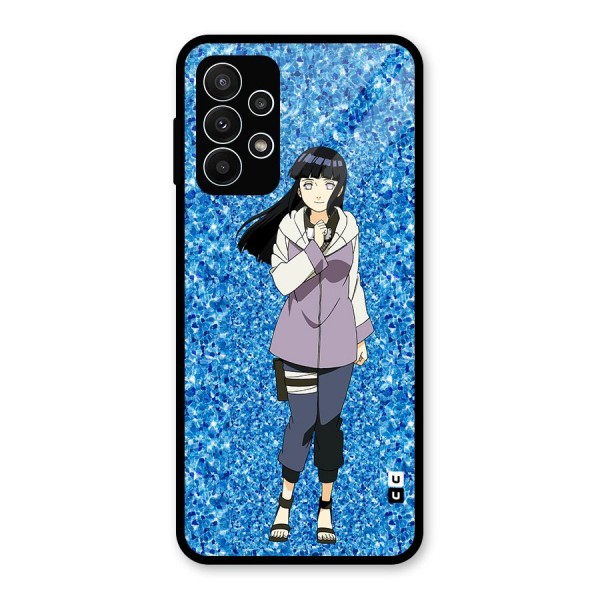 Cute Hinata hyuga Glass Back Case for Galaxy A23