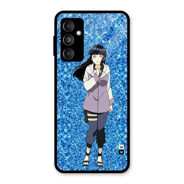 Cute Hinata hyuga Glass Back Case for Galaxy M14 5G