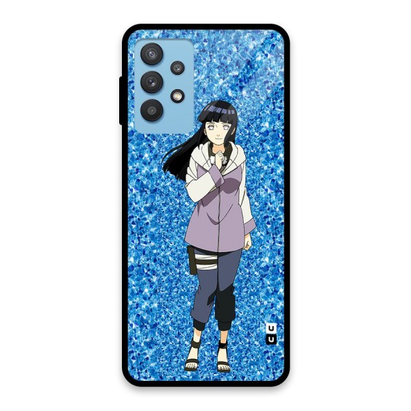 Cute Hinata hyuga Glass Back Case for Galaxy M32 5G