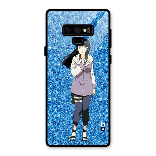 Cute Hinata hyuga Glass Back Case for Galaxy Note 9