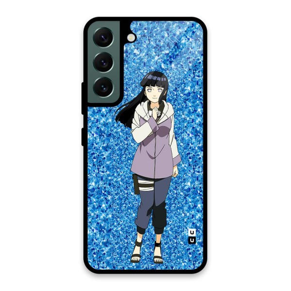 Cute Hinata hyuga Glass Back Case for Galaxy S22 5G