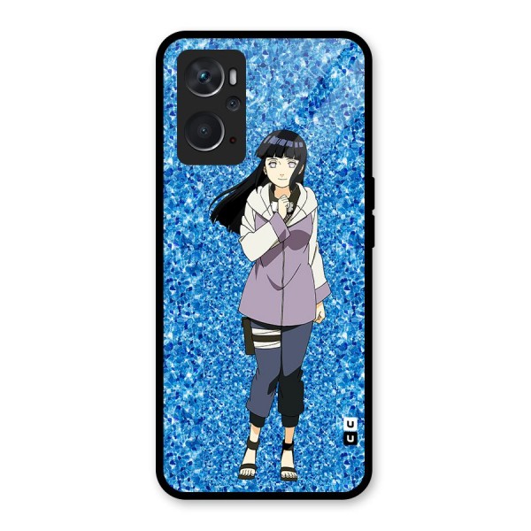 Cute Hinata hyuga Glass Back Case for Oppo K10 4G