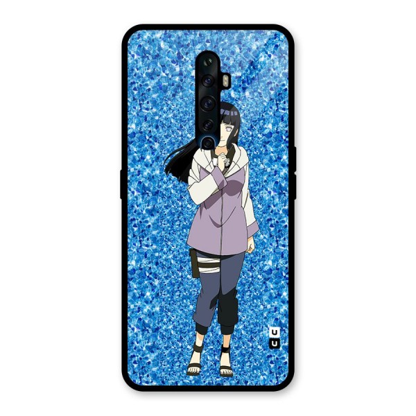 Cute Hinata hyuga Glass Back Case for Oppo Reno2 Z