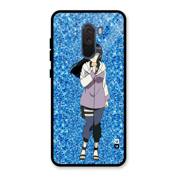 Cute Hinata hyuga Glass Back Case for Poco F1