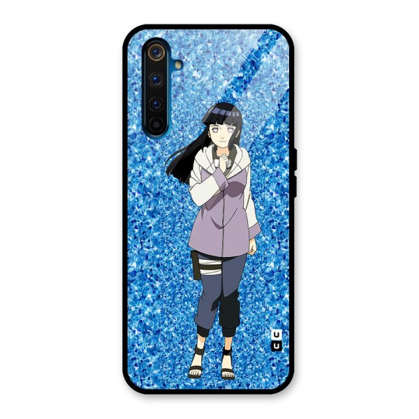 Cute Hinata hyuga Glass Back Case for Realme 6 Pro