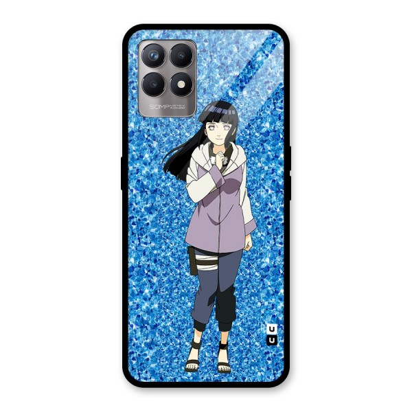 Cute Hinata hyuga Glass Back Case for Realme 8i