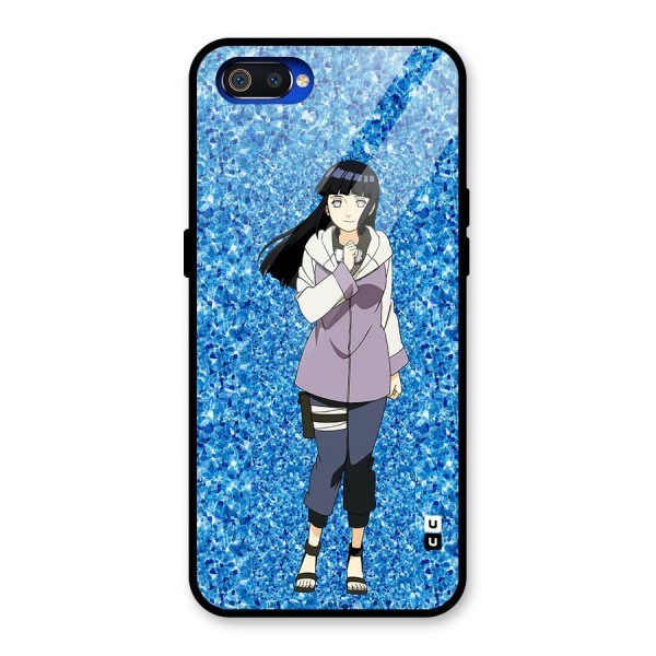 Cute Hinata hyuga Glass Back Case for Realme C2