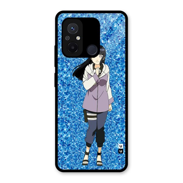 Cute Hinata hyuga Glass Back Case for Redmi 12C