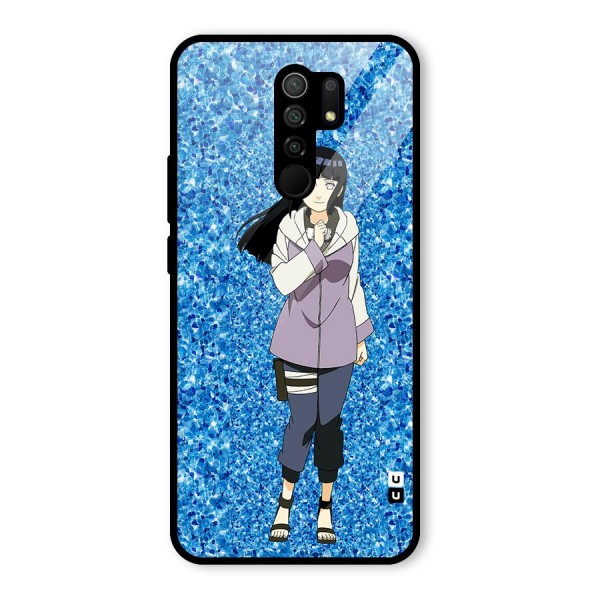 Cute Hinata hyuga Glass Back Case for Redmi 9 Prime