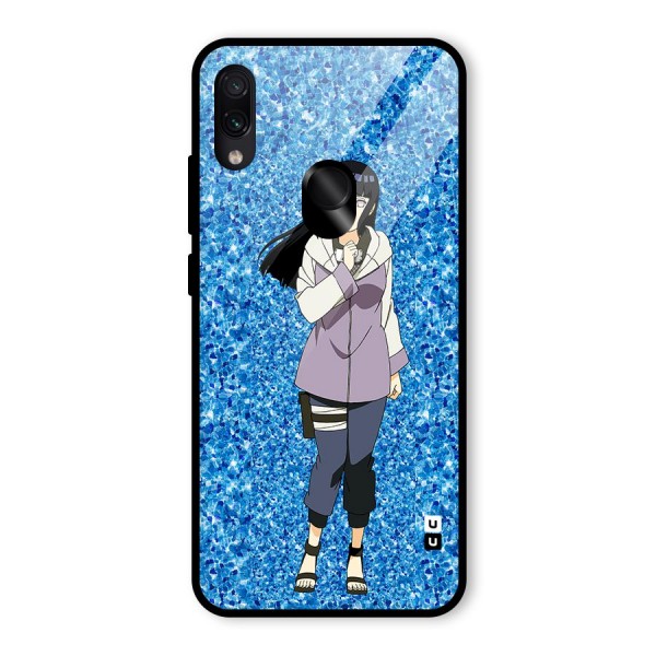 Cute Hinata hyuga Glass Back Case for Redmi Note 7