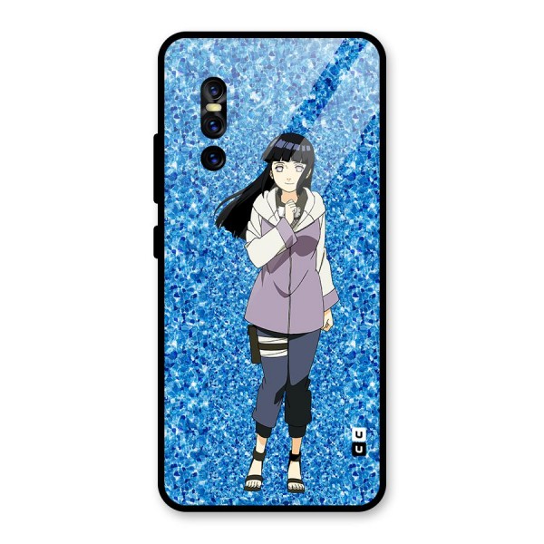 Cute Hinata hyuga Glass Back Case for Vivo V15 Pro