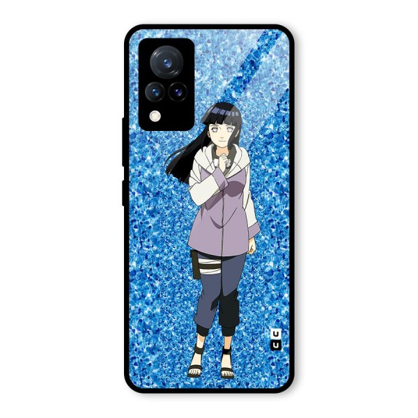 Cute Hinata hyuga Glass Back Case for Vivo V21 5G