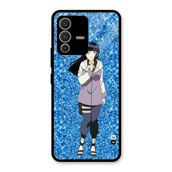 Cute Hinata hyuga Glass Back Case for Vivo V23 5G