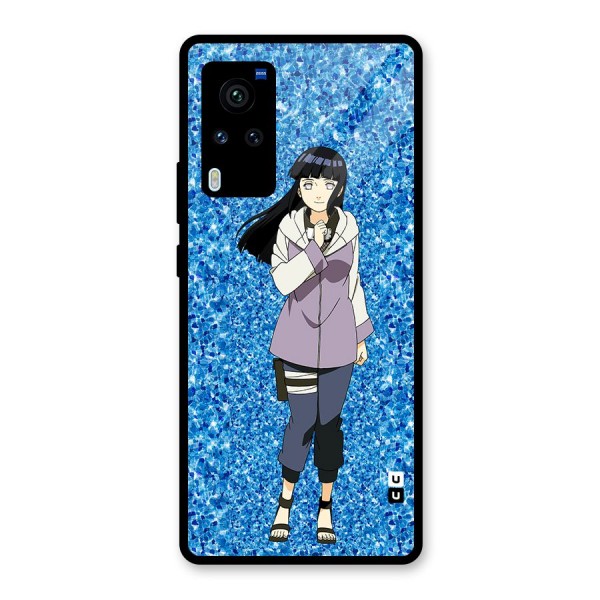 Cute Hinata hyuga Glass Back Case for Vivo X60 Pro