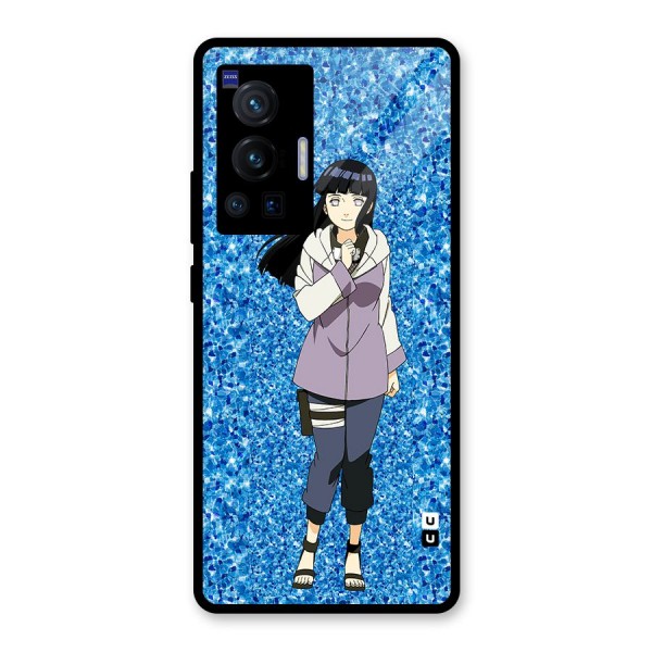 Cute Hinata hyuga Glass Back Case for Vivo X70 Pro