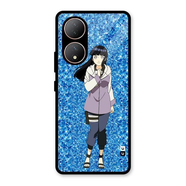 Cute Hinata hyuga Glass Back Case for Vivo Y100A