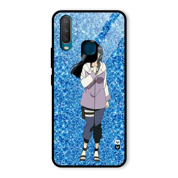 Cute Hinata hyuga Glass Back Case for Vivo Y15