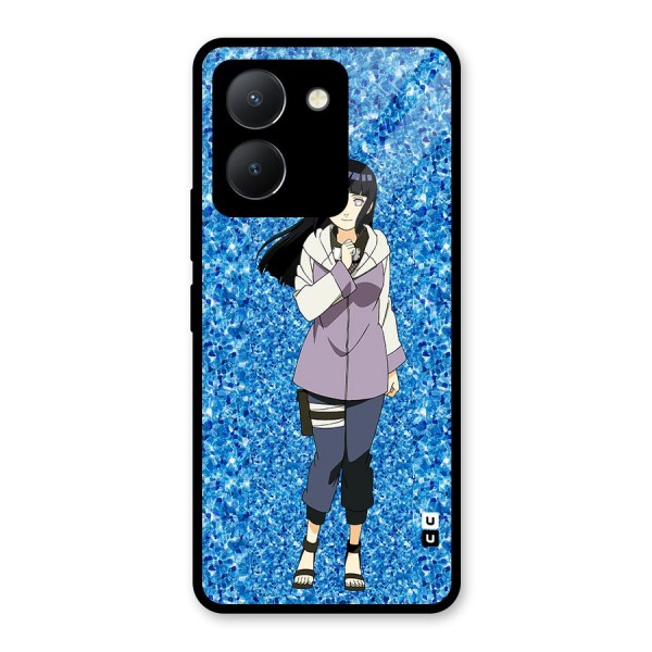 Cute Hinata hyuga Glass Back Case for Vivo Y36